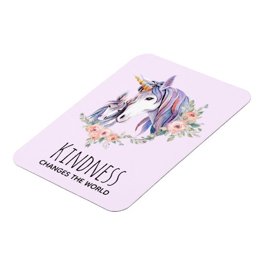 親切が世界の水の色を一変するユニコーン マグネット (左側)