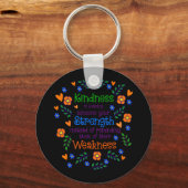 親切が人に力を貸している キーホルダー (正面)