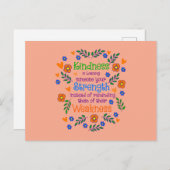 親切が人に力を貸している ポストカード (正面/裏面)