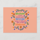 親切が人に力を貸している ポストカード (正面)