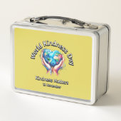 親切が大事だ。世界の親切な日。 メタルランチボックス (裏面)