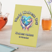 親切が大事だ。世界の親切な日。 台座サイン (インサイチュ)