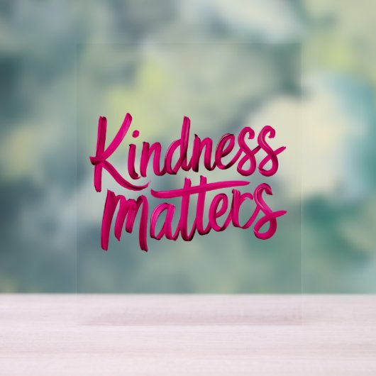 親切が大事 アクリルサイン (ニュートラル)