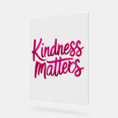 親切が大事 アクリルサイン (傾斜)