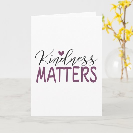 親切が大事 カード (黄色い花)