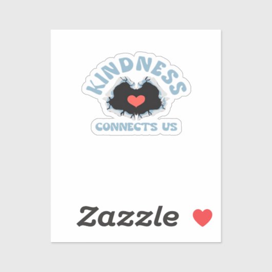 親切が私たちを結び付けクラシックる シール (シート)