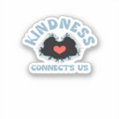 親切が私たちを結び付けクラシックる シール (正面)