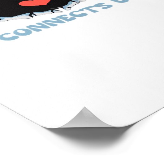 親切が私たちを結び付けクラシックる ポスター (角)