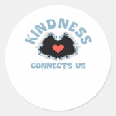 親切が私たちを結び付けクラシックる ラウンドシール (正面)
