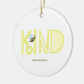 親切が-前向きな単語あって下さい セラミックオーナメント (左)