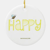 親切が-前向きな単語あって下さい セラミックオーナメント (裏面)