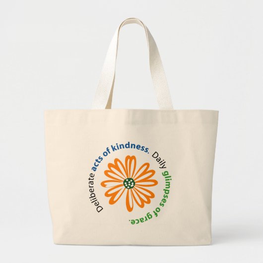 親切さおよび優美のトート ラージトートバッグ (正面)