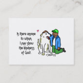 親切さおよび王国のささやき 名刺 (裏面)