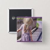 親切さと作られる、自閉症の認識度のバッジ 缶バッジ (正面&裏面)