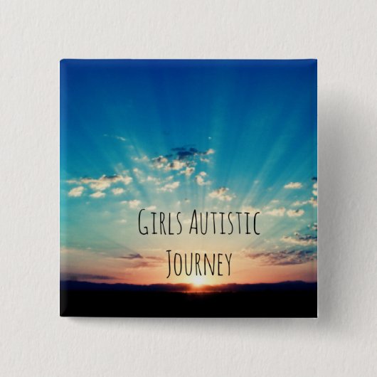 親切さと作られる、自閉症の認識度のバッジ 缶バッジ (正面)
