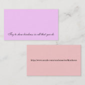 親切さのアイディアの偶然の事故 名刺 (正面/裏面)