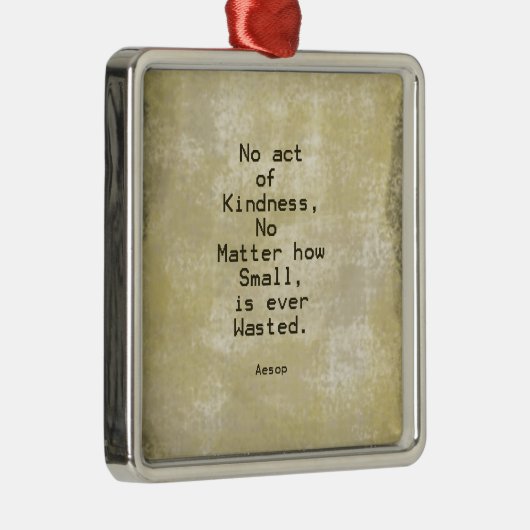 親切さの同情の引用文アイソーポス メタルオーナメント (右)