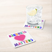 親切さの問題 スクエアペーパーコースター (インサイチュ)