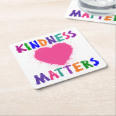 親切さの問題 スクエアペーパーコースター (アングル)