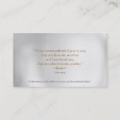 親切さの札入れカードのキリスト教の偶然の事故 名刺 (裏面)