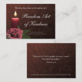 親切さの札入れカードの偶然の事故- 名刺 (正面/裏面)