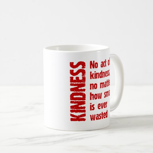 親切さの行為無し コーヒーマグカップ (正面右)
