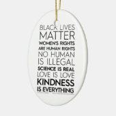 親切さはすべて楕円形のオーナメントです セラミックオーナメント (左)