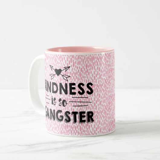 親切さはそうギャングです ツートーンマグカップ (正面左)