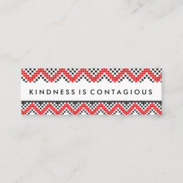 親切さは伝染性の挑戦カードです スキニー名刺