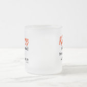 親切さは聞く耳が聞こえないのことができる言語です フロストグラスマグカップ (中央)