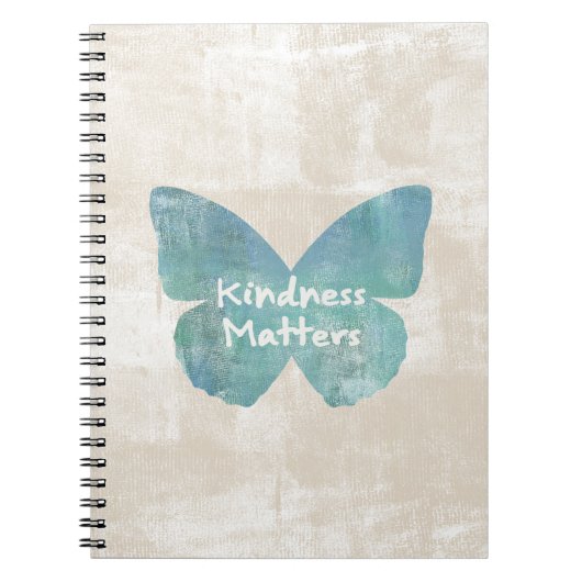 親切さは蝶重要です ノートブック (正面)