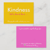 親切さは、それを、示しますそれを、それ住んでいます…、カード感じます 名刺 (正面/裏面)