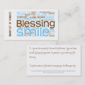 親切さカードの偶然の事故 名刺 (正面/裏面)