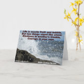 親切さ及び勇気挨拶カード カード (黄色い花)