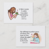 親切さ及び平和ささやき 名刺 (正面/裏面)