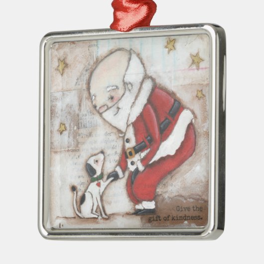 親切さ-オーナメントのギフト メタルオーナメント (左)