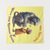 親切だけが存在するAIタペストリー/背景 タペストリー (正面(横))