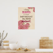 親切であることは正しいことよりも重要である ポスター (キッチン)