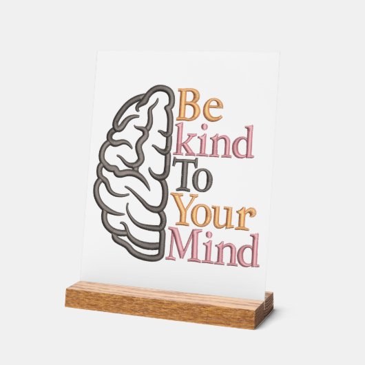 親切である アクリルサイン (傾斜)