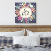 親切である キャンバスプリント (インサイチュ (寝室))