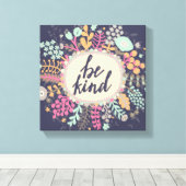 親切である キャンバスプリント (インサイチュ (ウッドフロア))