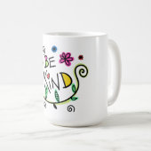 親切である コーヒーマグカップ (正面右)