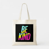 親切である トートバッグ (裏面)