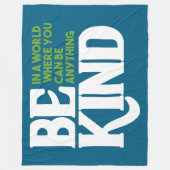 親切である フリースブランケット (正面)