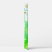 親切である |ホワイト&グリーンフローラ文字美 Case-Mate iPhoneケース (裏面 / 右)