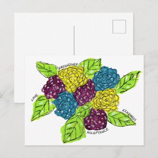 親切である ポストカード (正面/裏面)