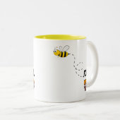 親切である |美しい感動的文字 ツートーンマグカップ (正面右)