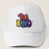 親切である | LGBTQ |レインボー |プライド月 キャップ (正面)