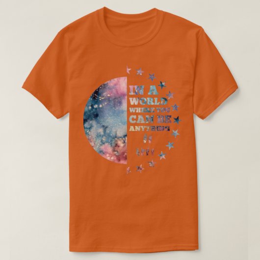 親切でも親切でもできる世界で Tシャツ (デザイン正面)
