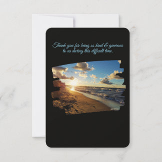 親切で寛大なグリーティングカードをありがとう サンキューカード
